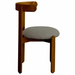 Gabrielle Paris Chaises, Tabourets, Bancs|Chaise Lilas en bois finition Teck, assise en laine |