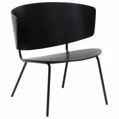 Ferm Living Chaise Lounge Herman en bois et métal | Noir Sale