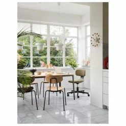 Vitra Chaise Moca - Piétement chromé - Jasper Morrison |