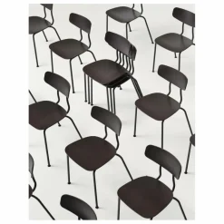 Vitra Chaise Moca - Piétement chromé - Jasper Morrison |