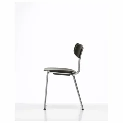 Vitra Chaise Moca - Piétement chromé - Jasper Morrison |