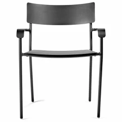 Clearance Serax Chaise outdoor August avec accoudoirs | Noir