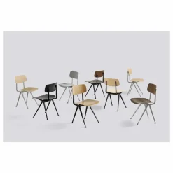 Hay Chaises, Tabourets, Bancs|Chaise Result en chêne teinté - Réedition Friso Kramer & Wim Rietveld |