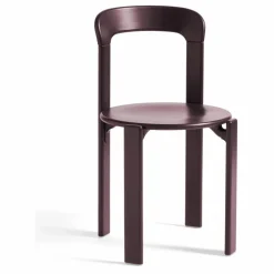 Online Hay Chaise Rey en bois laqué - Bruno Rey | Aubergine