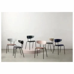 Ferm Living Chaises, Tabourets, Bancs|Chaise tapissée Herman en bois et métal |