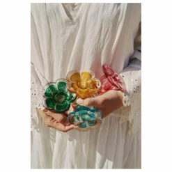 New Denise Chandelier en verre Stella | Vert