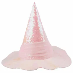 Meri Meri Chapeau à sequins Rose Hot