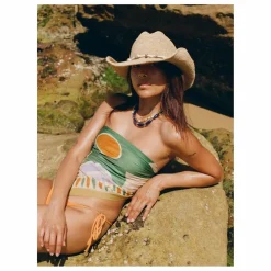 Femme Soleil Soleil Bonnets, Chapeaux|Chapeau Cassidy Clove Raphia |