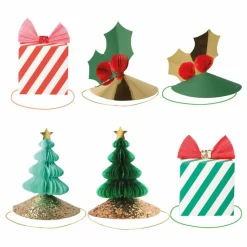 Meri Meri Chapeaux festifs Noël - Set de 6 Multicolore
