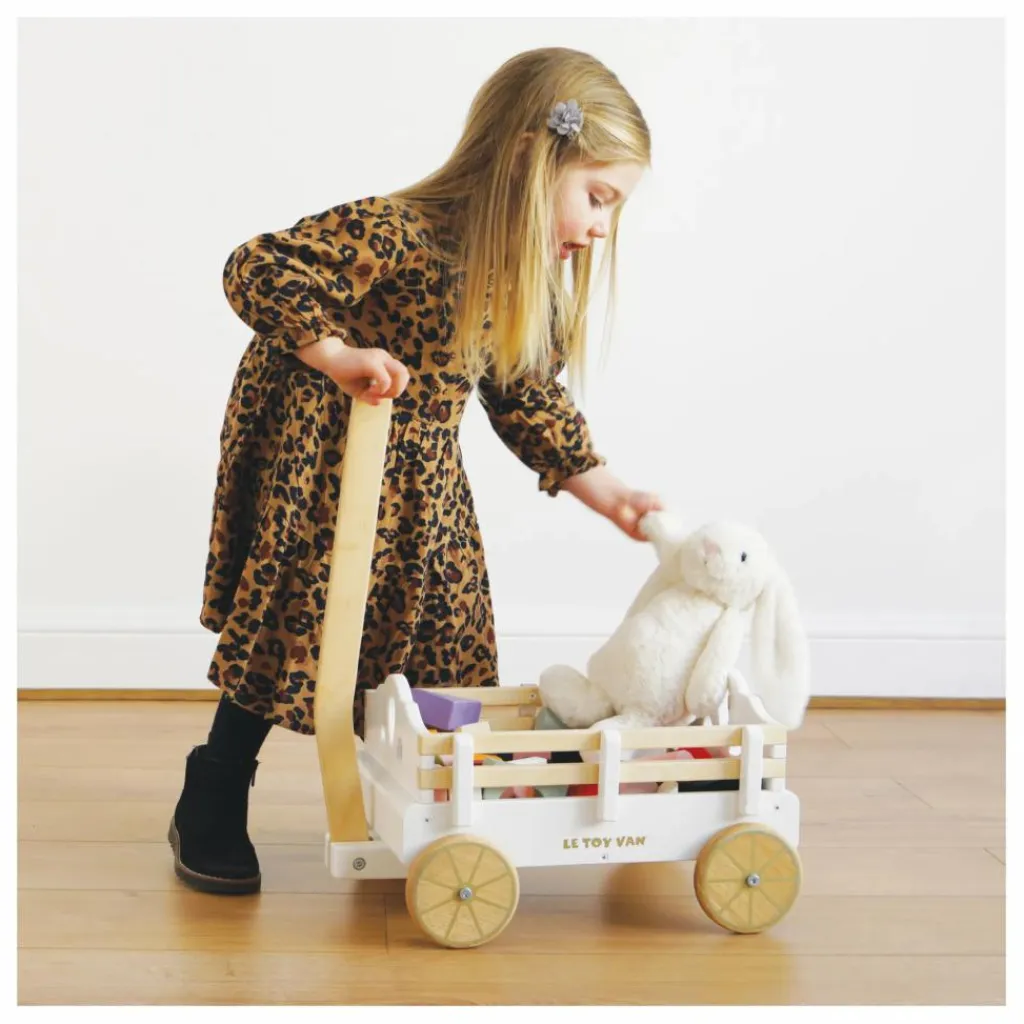 Discount Le Toy Van Chariot en bois à tirer Multicolore