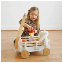 Discount Le Toy Van Chariot en bois à tirer Multicolore