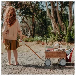 Olli Ella Chariot en rotin Naturel