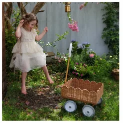 Enfant Olli Ella Chariot en rotin Petal
