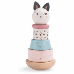 Moulin Roty Chat empilable Après la Pluie | Ecru New