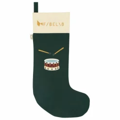 Fabelab Chaussette de Noël Tambour | Vert foncé Outlet
