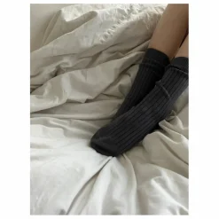 Holmm Chaussettes Cachemire Ajourées Max | Gris anthracite Online