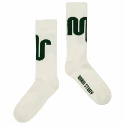 Sale Main Story Chaussettes Coton Bio | Blanc