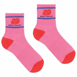 Bobo Choses Chaussettes Cœur Coton Bio | Rose fuschia New