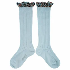 Collégien Chaussettes Elisabeth | Bleu Clair