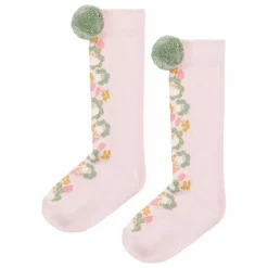 Louise Misha Chaussettes Hautes Chelie Fleurie | Rose pâle Sale