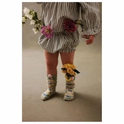 Discount Louise Misha Chaussettes Hautes Chelie Fleurie | Vert amande