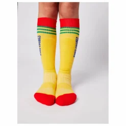 Best Bobo Choses Chaussettes Hautes Rayées Coton Bio | Rose