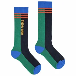 Best Bobo Choses Chaussettes Hautes Rayées Coton Bio | Vert