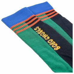 Best Bobo Choses Chaussettes Hautes Rayées Coton Bio | Vert