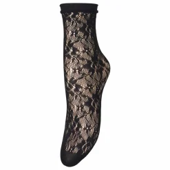 Becksöndergaard Chaussettes Lacia Dentelle | Noir