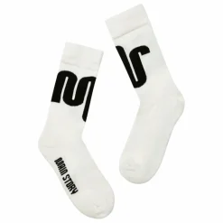 Main Story Chaussettes Logo | Blanc