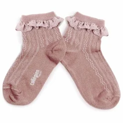 Collégien Chaussettes Marie-Antoinette | Vieux Rose Outlet
