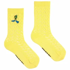 Discount Bobo Choses Chaussettes Pointelle Coton Bio | Jaune