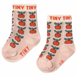 Tinycottons Chaussettes Pomme | Rose pâle Hot