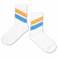 Discount Repose AMS Chaussettes Rayures | Blanc