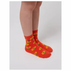 Hot Bobo Choses Chaussettes Tournesol Coton Bio | Rouge