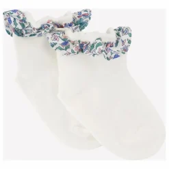 Tartine et Chocolat Chaussettes Volants Liberty | Blanc