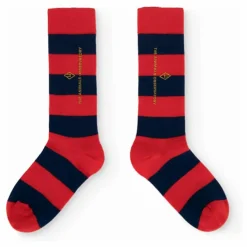 Online The Animals Observatory Chaussettes Worm Rayées | Rouge