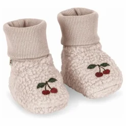 Konges Sløjd Chaussons Façon Sherpa Safa Cerises | Rose pâle Discount