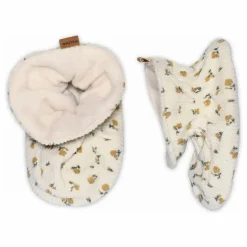 Enfant Melton Chaussons Fleuris |
