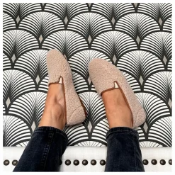 Hermosilla Chaussons Mégève Cocoon - Collection Femme | Crème Hot