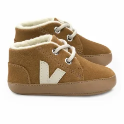 Veja Chaussons Suede Fourrés | Camel Online