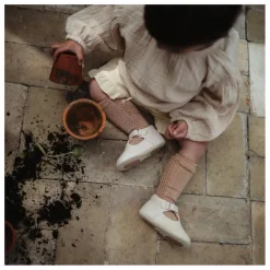 New Petit Nord Chaussons T-Bar | Crème