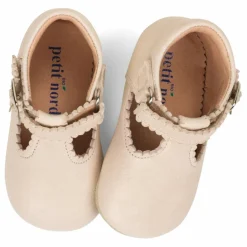 New Petit Nord Chaussons T-Bar | Crème