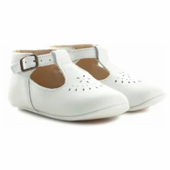Poppée Chaussons T-Bar Minimilton | Blanc Online