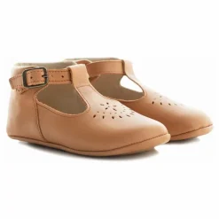 Poppée Chaussons T-Bar Minimilton | Cognac Hot
