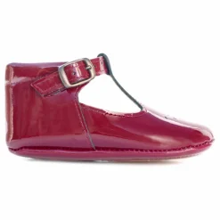 Poppée Chaussons T-Bar Minimilton Vernis | Bordeaux New