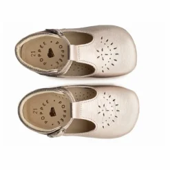 Poppée Chaussons T-Bar Minimilton | Champagne