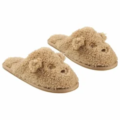Rylee + Cru Chaussons Teddy Bear | Beige Outlet