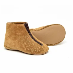 Pèpè Chaussons Zip Avant | Marron Hot