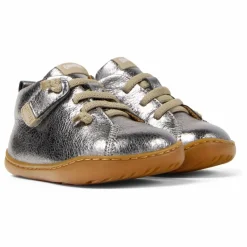 Camper Chaussures Lacets Elastiqués Peu | Argenté Hot